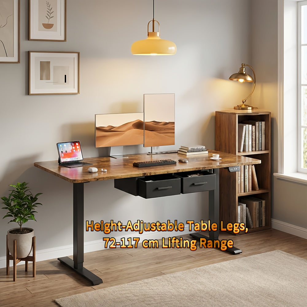 Höhenverstellbarer Schreibtisch, Weiß für Arbeitszimmer und Homeoffice – Detailansicht 14