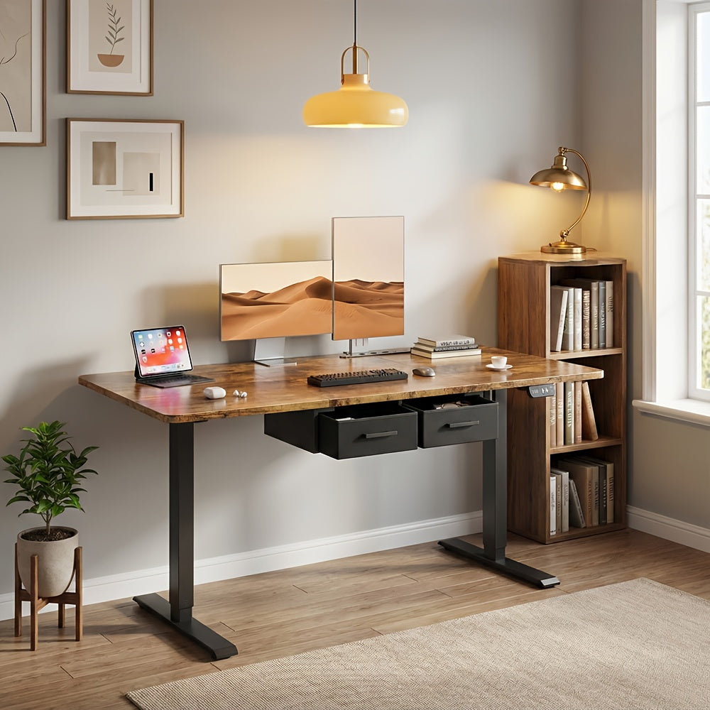 Höhenverstellbarer Schreibtisch, Weiß für Arbeitszimmer und Homeoffice – Detailansicht 19