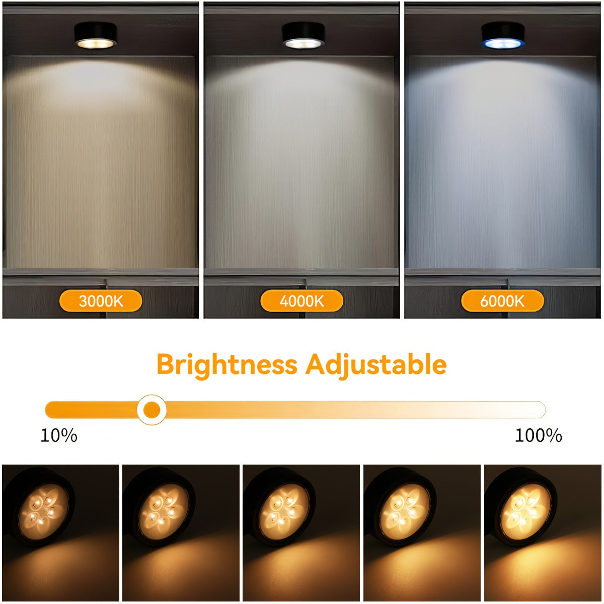 HOHTU 4er-Set, LED-Beleuchtung für Schlafzimmer und Bett – Detailansicht 2