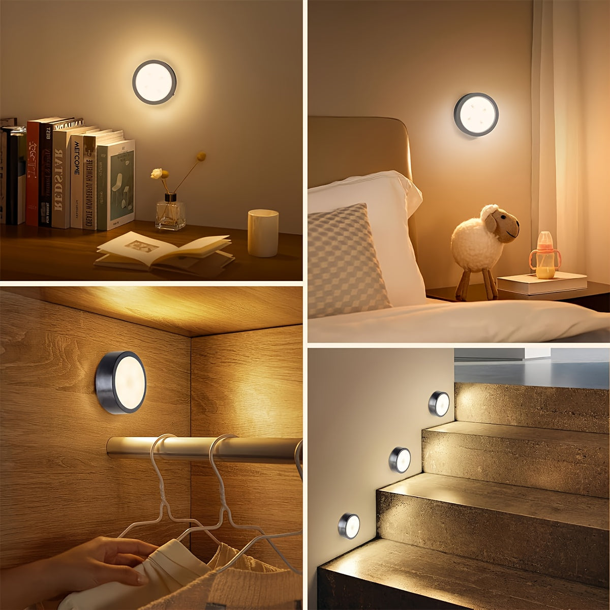 HOHTU 4er-Set, LED-Beleuchtung für Schlafzimmer und Bett – Detailansicht 4