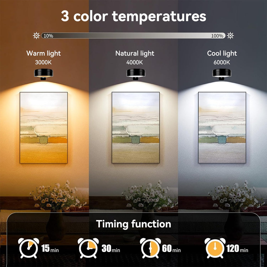 HOHTU 4er-Set, LED-Beleuchtung für Schlafzimmer und Bett – Detailansicht 8