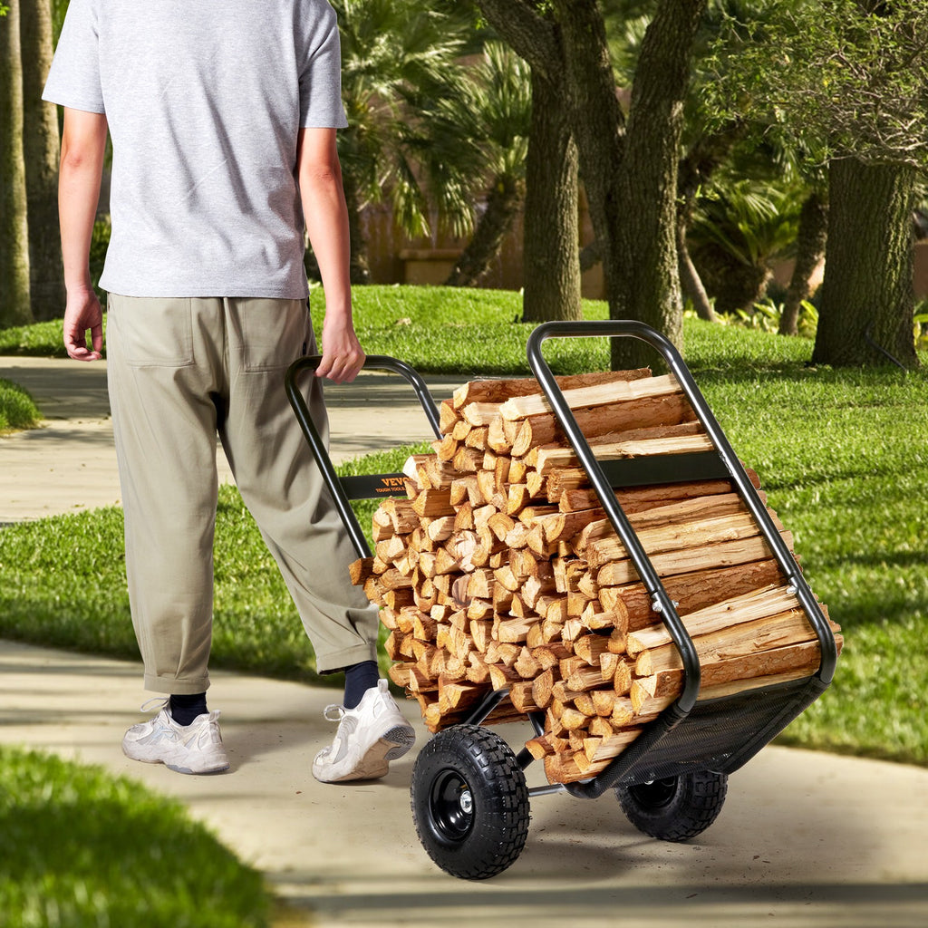 Holzstapelwagen, 250 lbs für Kamin und Alltag – Detailansicht 7