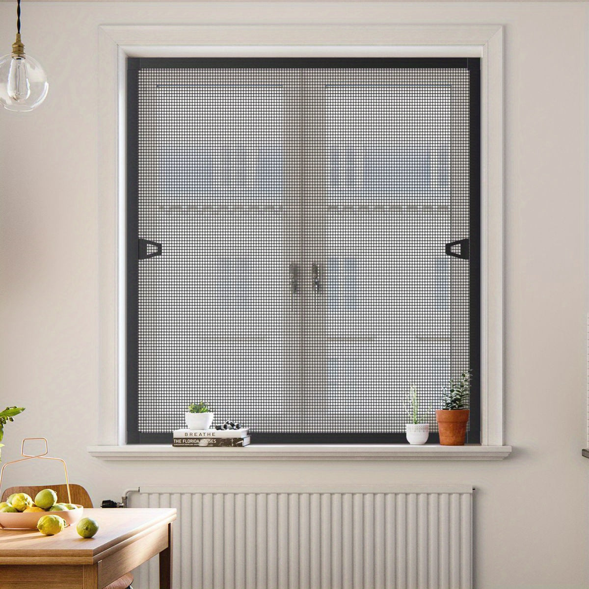 Homelive bohrfreies Fenstergitter, Weiß für Fenster und Häuser – Detailansicht 2