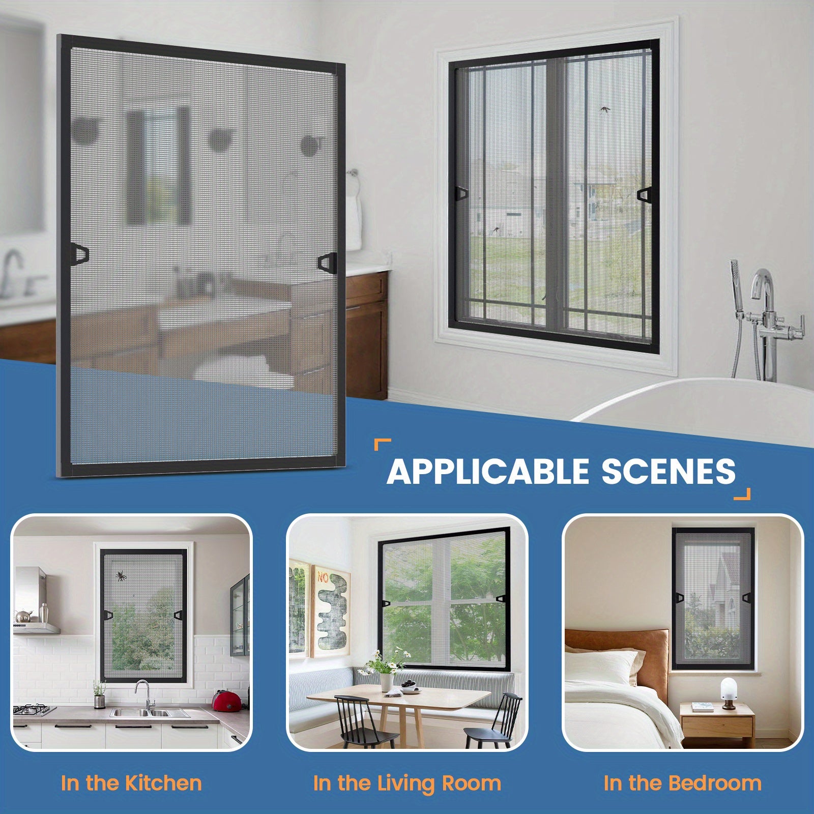Homelive bohrfreies Fenstergitter, Weiß für Fenster und Häuser – Detailansicht 9