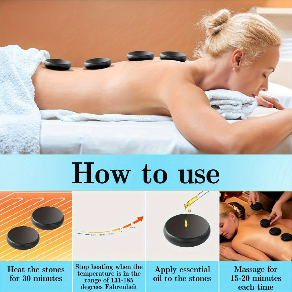 Hot Stone Massage Set für Nacken und Alltag – Detailansicht 8
