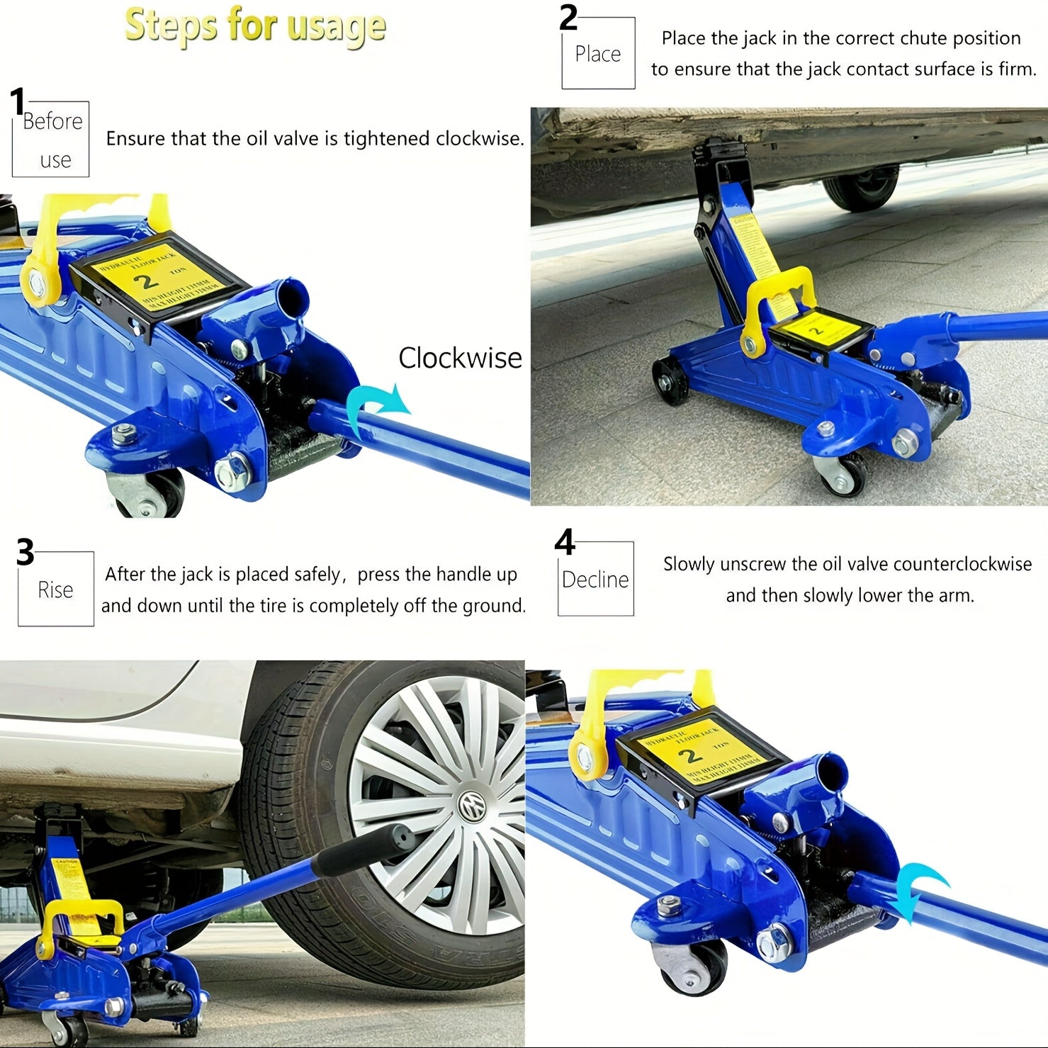 Hubwagen, Blau für Werkstatt und Heimwerken – Detailansicht 3