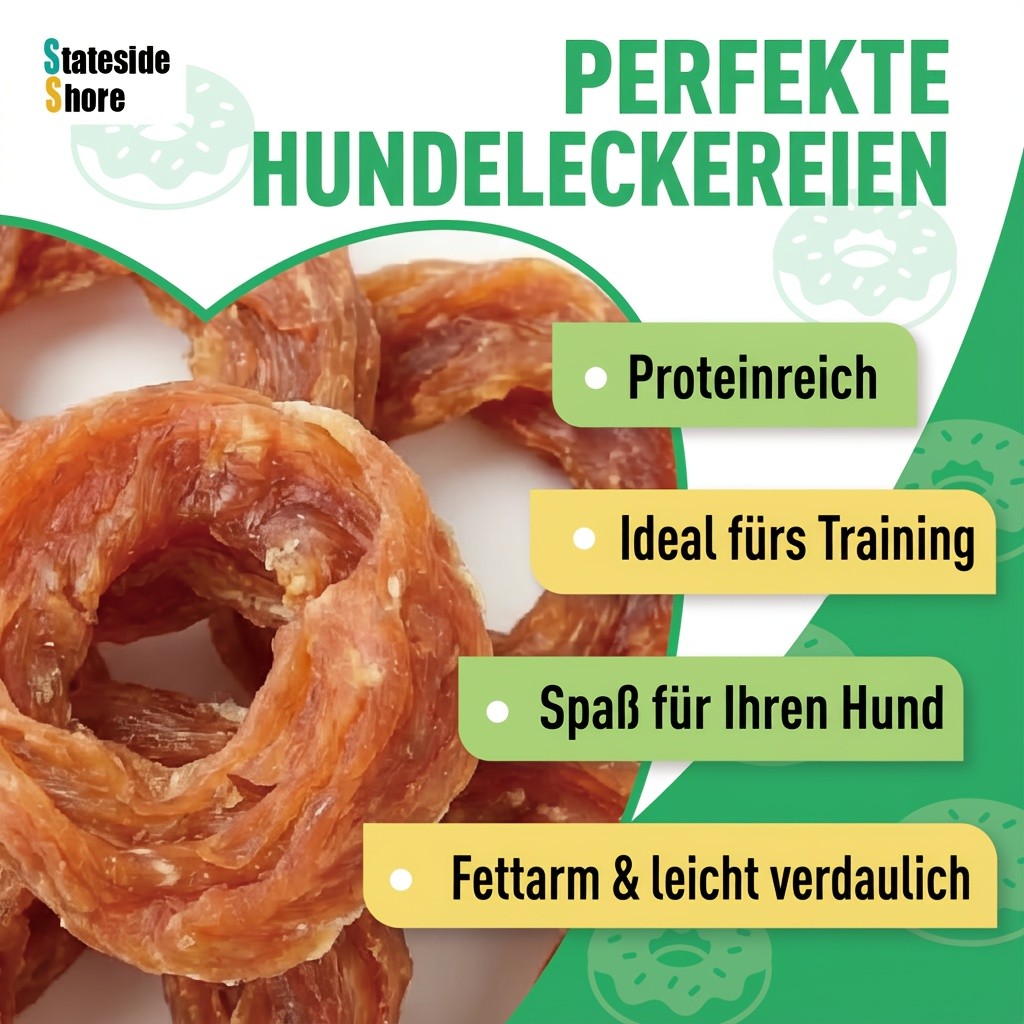 Hühnerring Hunde Leckerli, 446g (2 x 223g Packungen) für Haustiere und Zuhause – Detailansicht 10