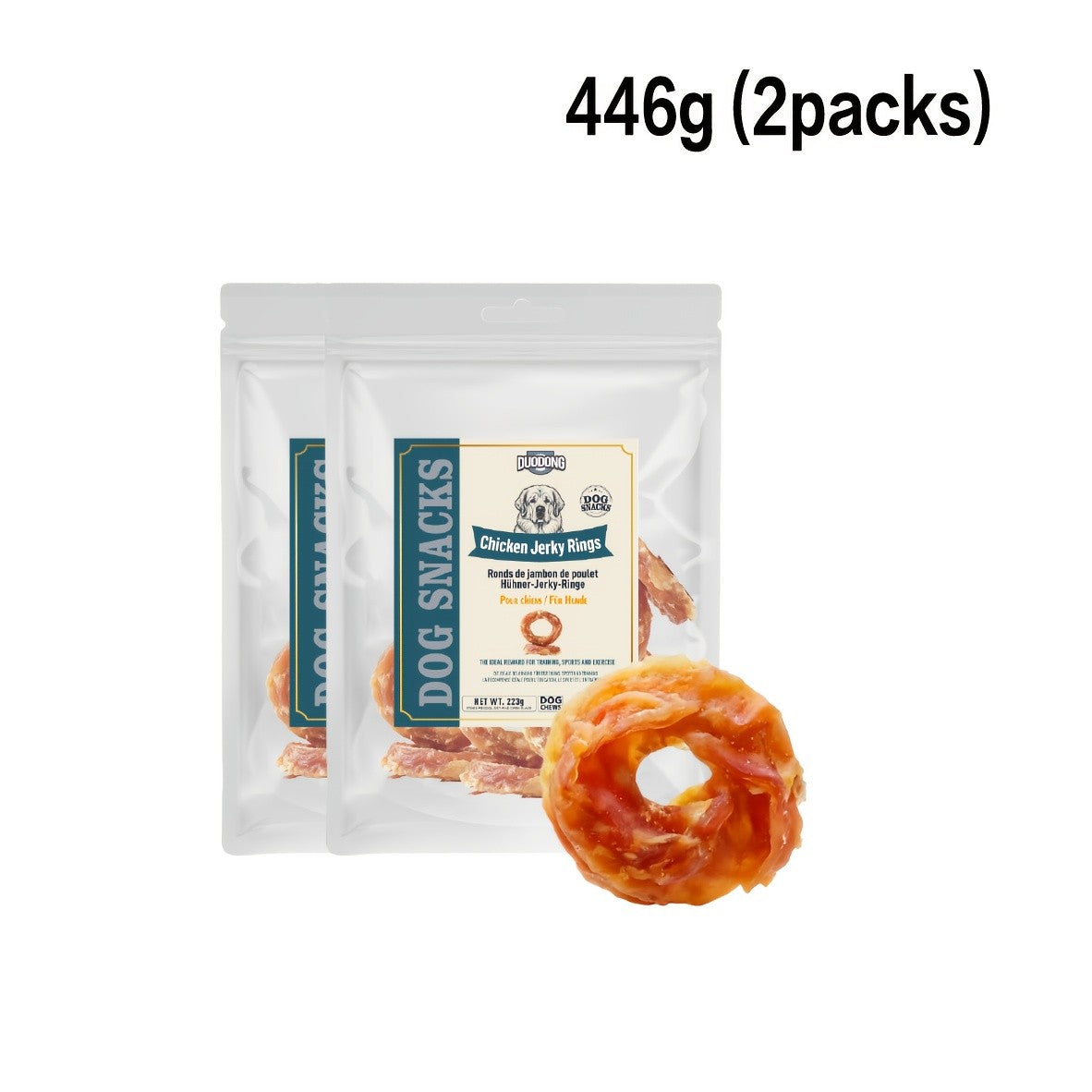 Hühnerring Hunde Leckerli, 446g (2 x 223g Packungen) für Haustiere und Zuhause – Detailansicht 11