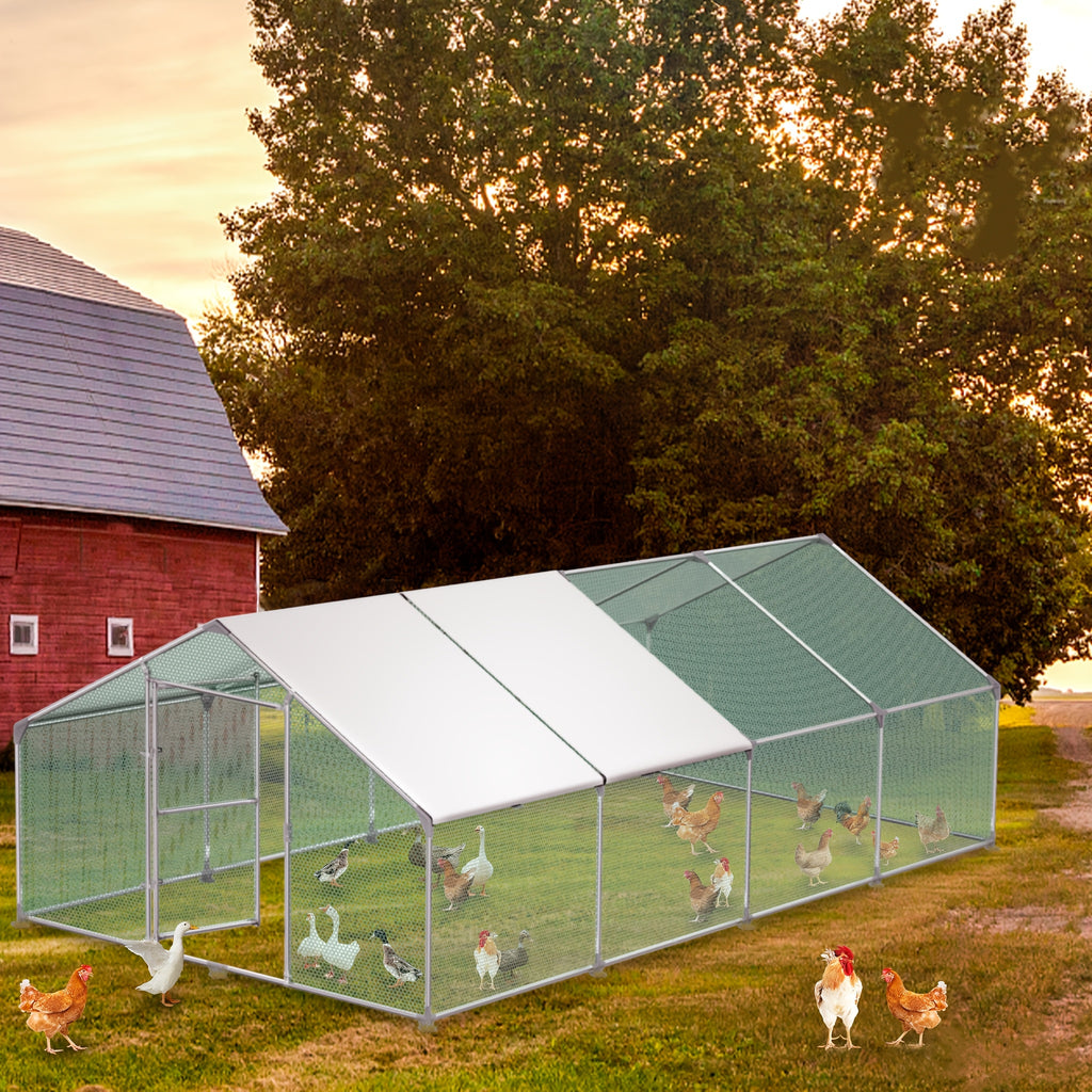 Hühnerstall, 3 x 8 x 2 m für Kaninchen Avikultur und Haustiere – Detailansicht 13