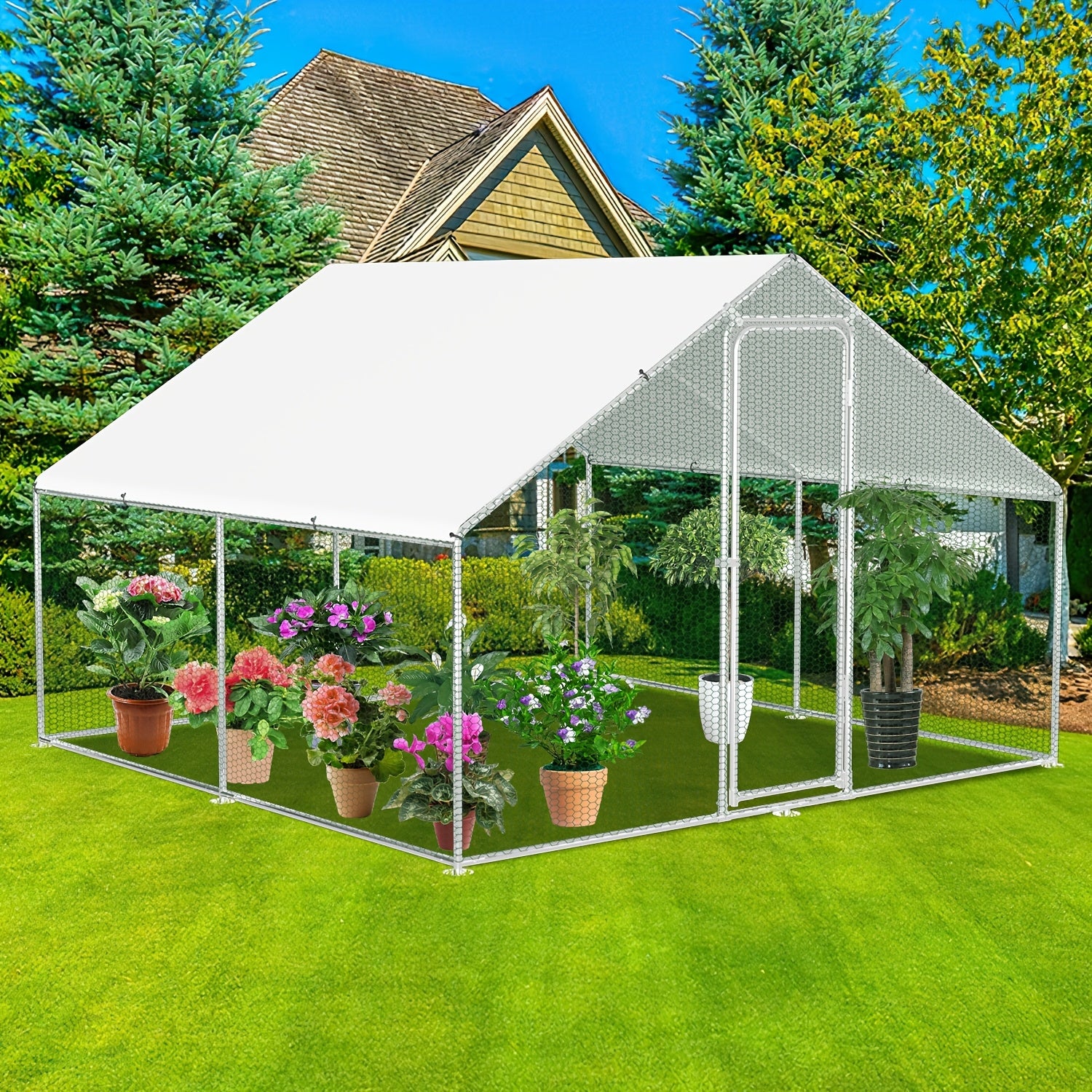 Hühnerstall, 300*200*200CM für Haustiere und Zuhause – Detailansicht 12