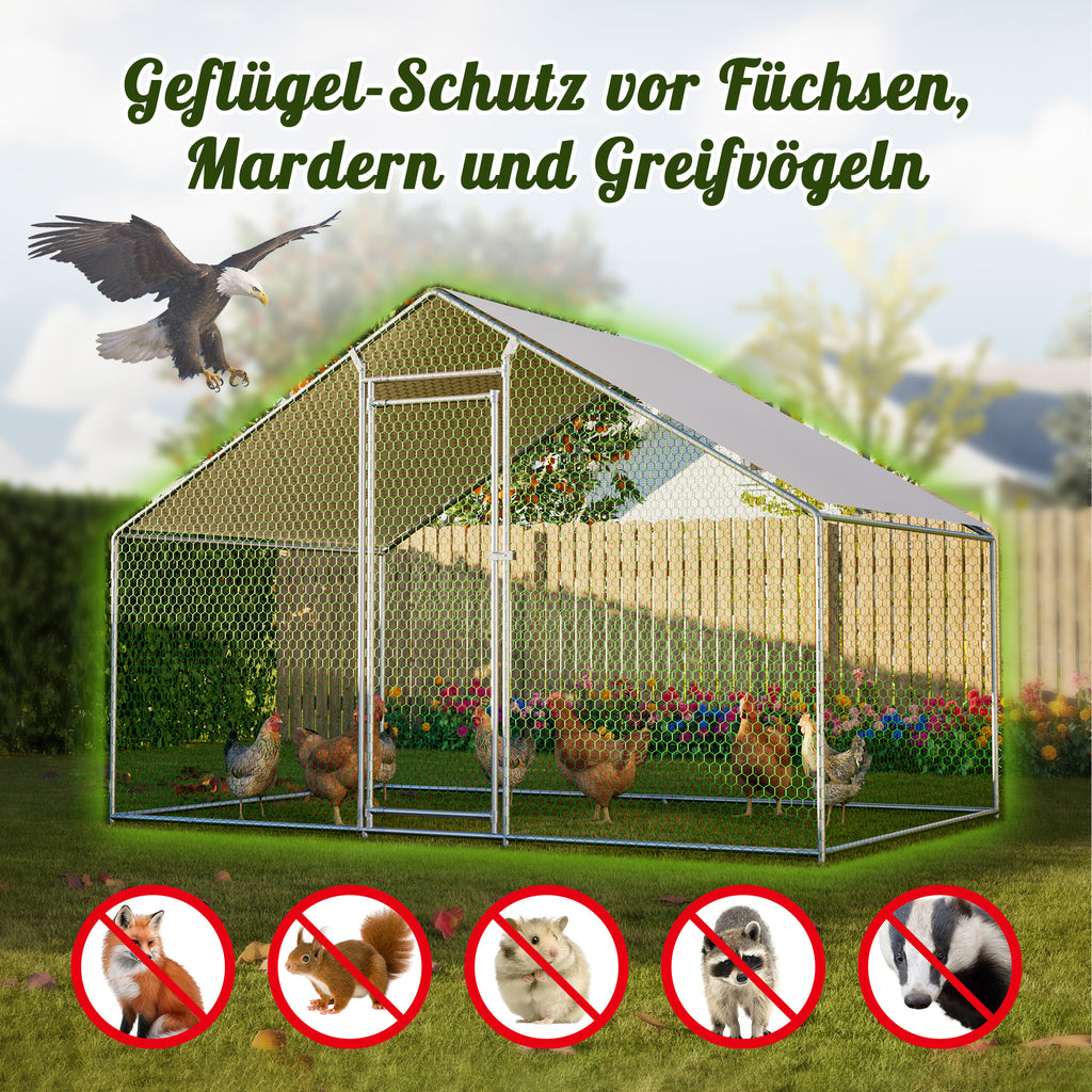 Hühnerstall, 3x2m für Freilandhaltung und Hühner – Detailansicht 8