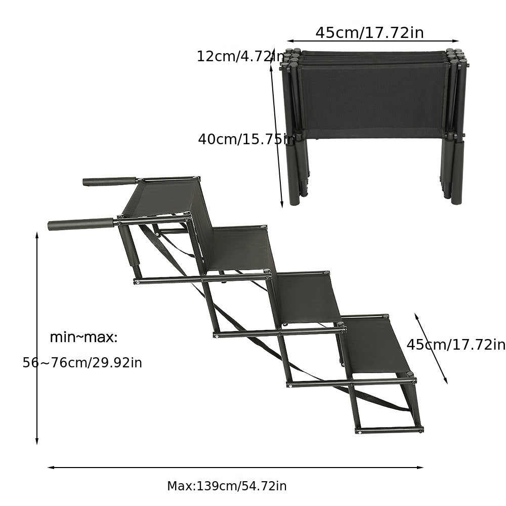 Hunde Rampe, 139cm für Schlafzimmer und Bett – Detailansicht 6