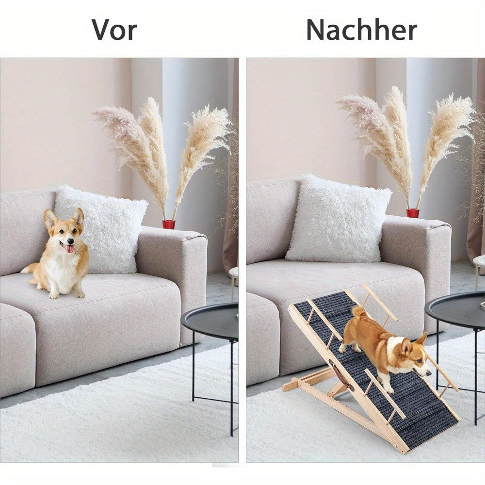 Hunde-Rampen Treppen Stufen Klappbar, rutschfest für Haustiere und Zuhause – Detailansicht 2