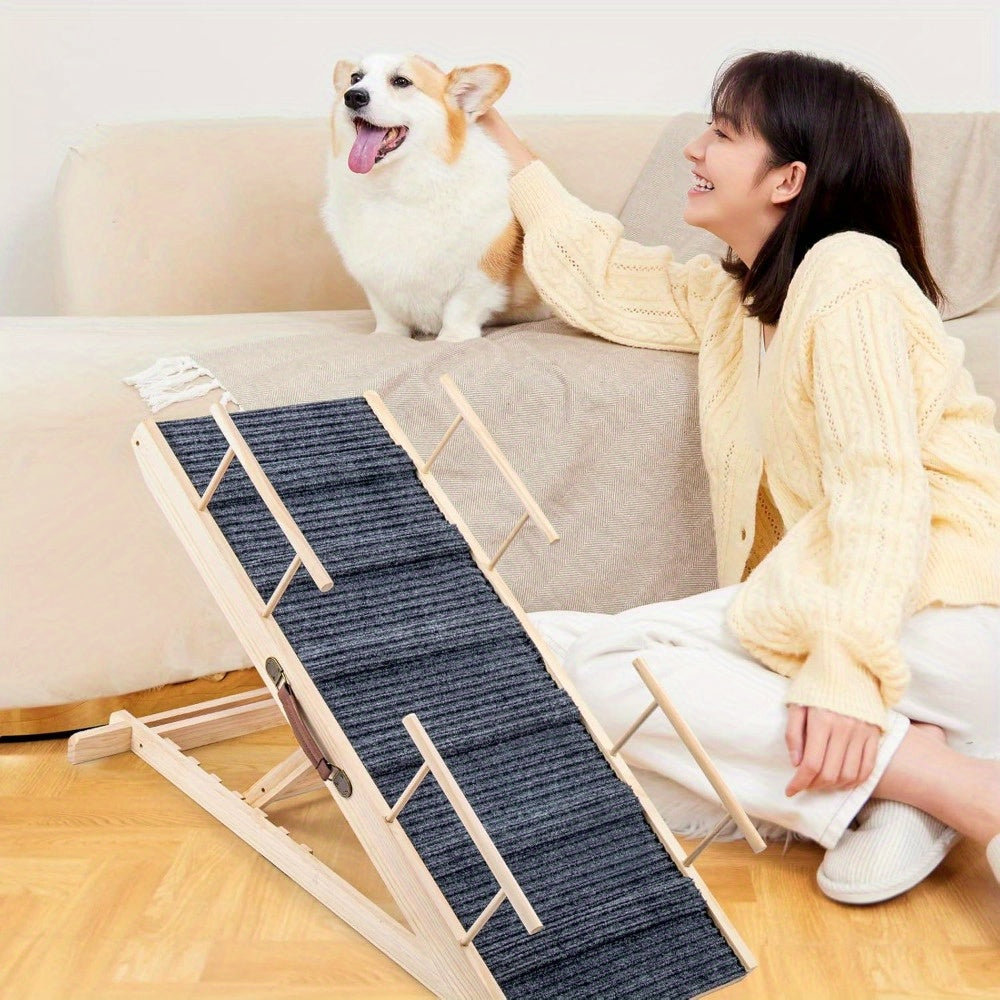 Hunde-Rampen Treppen Stufen Klappbar, rutschfest für Haustiere und Zuhause – Detailansicht 3