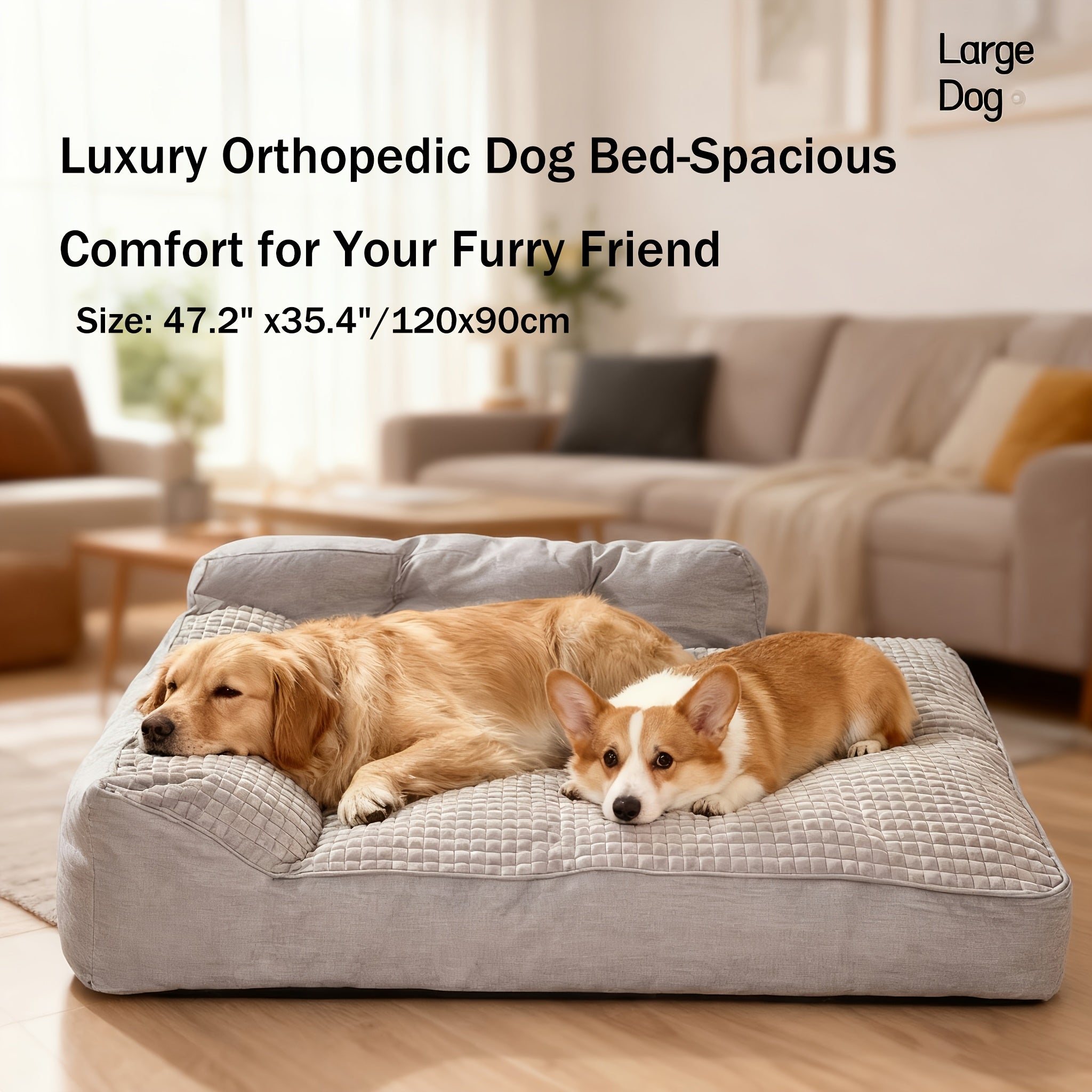 Hundebett, 54 x 36 cm (21.4" x 13.9") für Hunde und Ruheplatz – Detailansicht 3