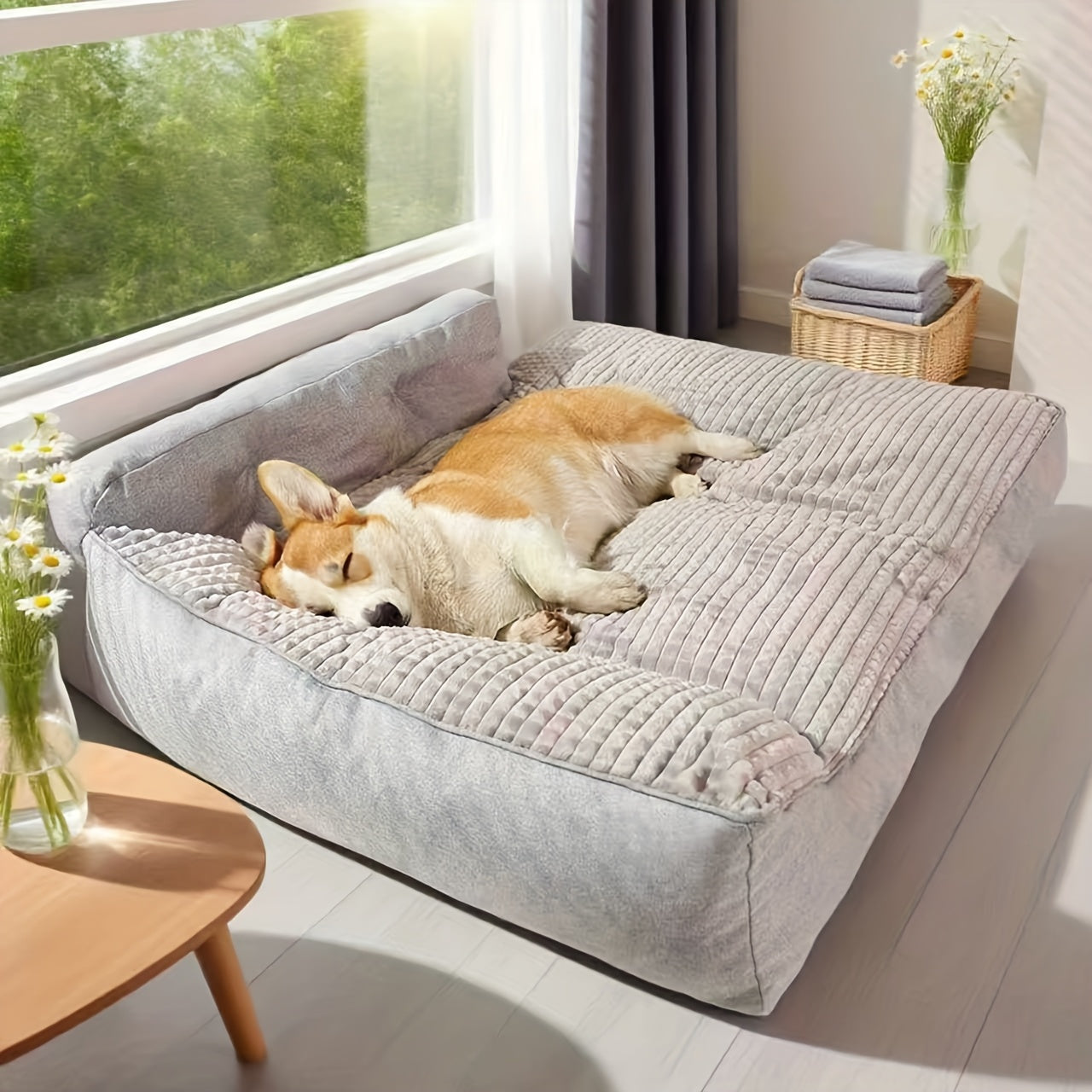 Hundebett, 54 x 36 cm (21.4" x 13.9") für Hunde und Ruheplatz – Detailansicht 4
