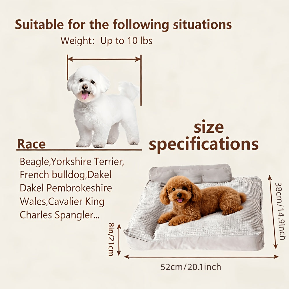 Hundebett, 54 x 36 cm (21.4" x 13.9") für Hunde und Ruheplatz – Detailansicht 8