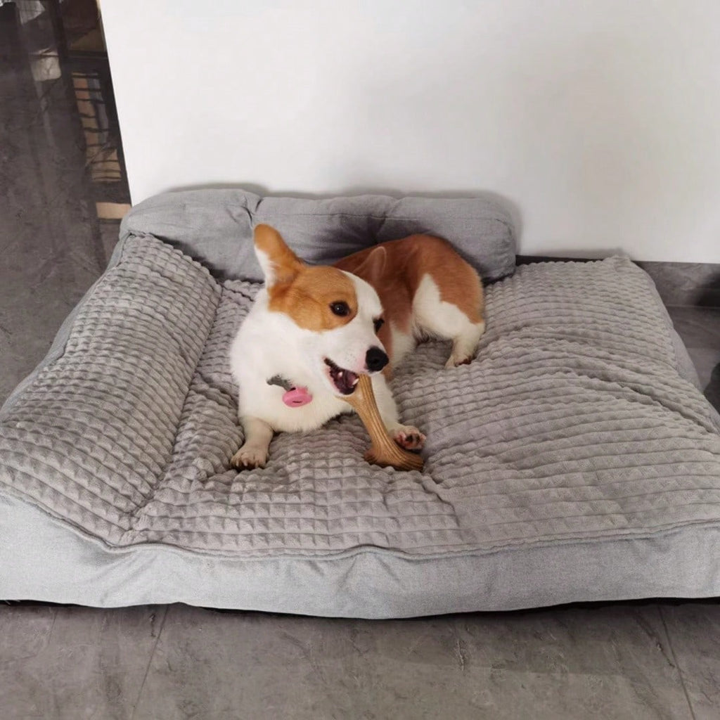 Hundebett, 54 x 36 cm (21.4" x 13.9") für Hunde und Ruheplatz – Detailansicht 15