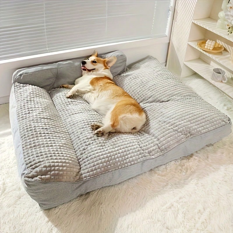 Hundebett, 54 x 36 cm (21.4" x 13.9") für Hunde und Ruheplatz – Detailansicht 16