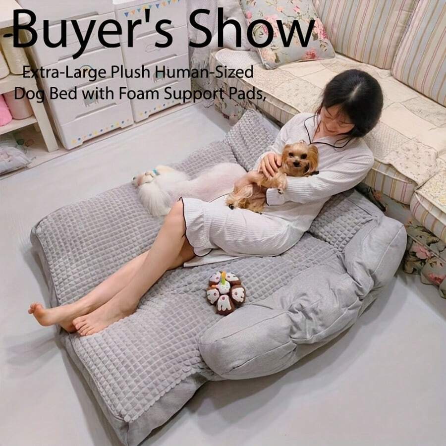 Hundebett, 54 x 36 cm (21.4" x 13.9") für Hunde und Ruheplatz – Detailansicht 19
