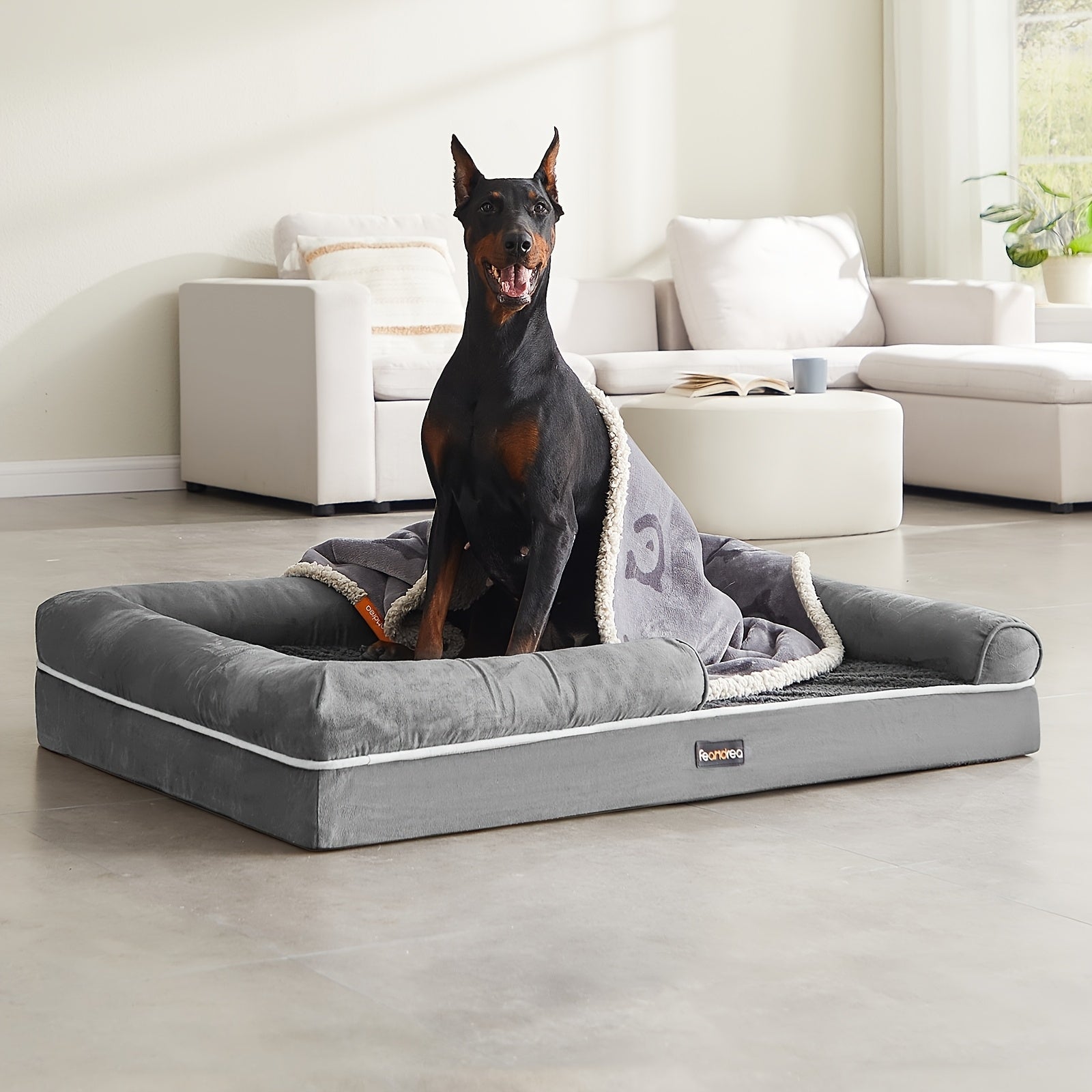 Hundebett, Abmessungen 120 x 85 x 20 cm für Hunde – Hauptansicht