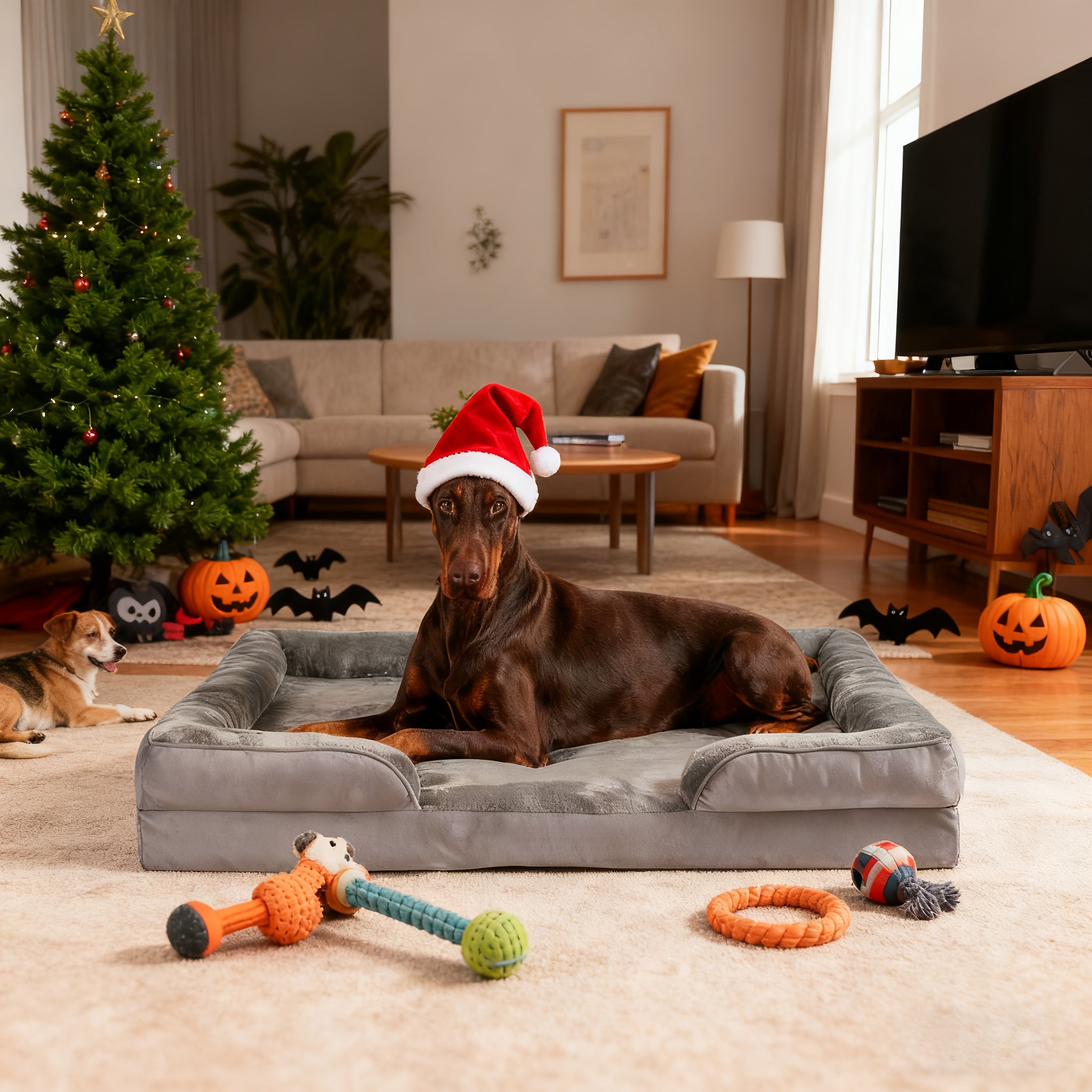 Hundebett, Dunkelgrau für Ruheplatz – Detailansicht 11