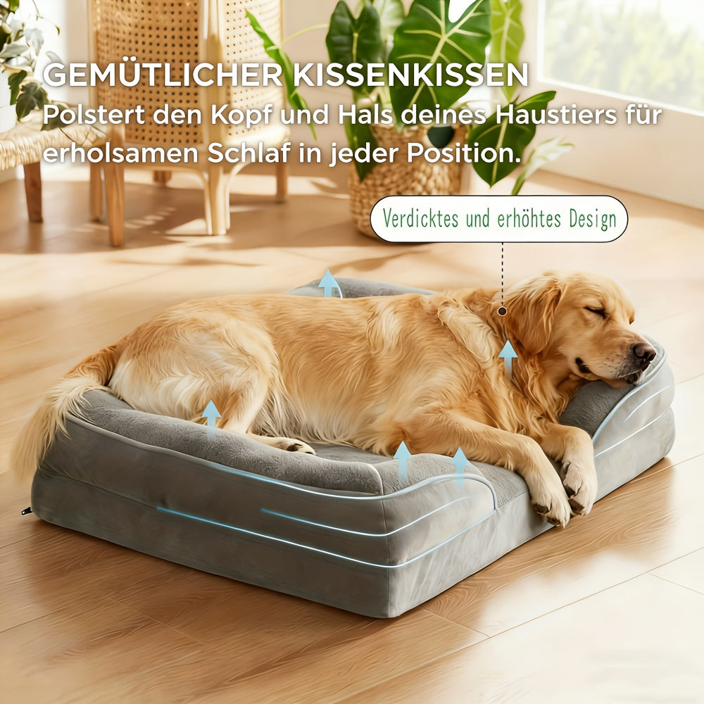 Hundebett, Hundehaus Frisches Hellgrau für Hunde und Ruheplatz – Detailansicht 13