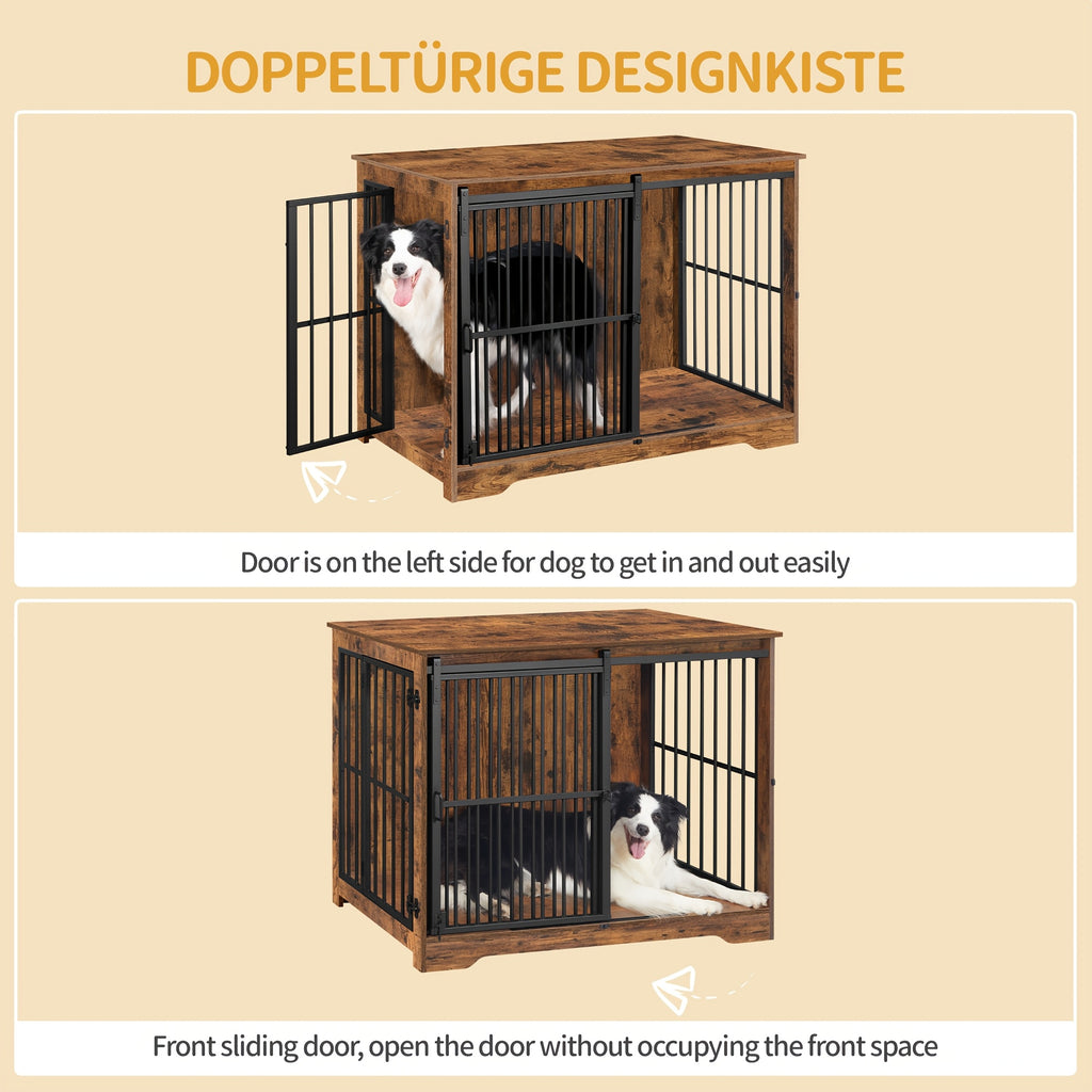 Hundebox, 110 cm für Haustiere und Zuhause – Detailansicht 3