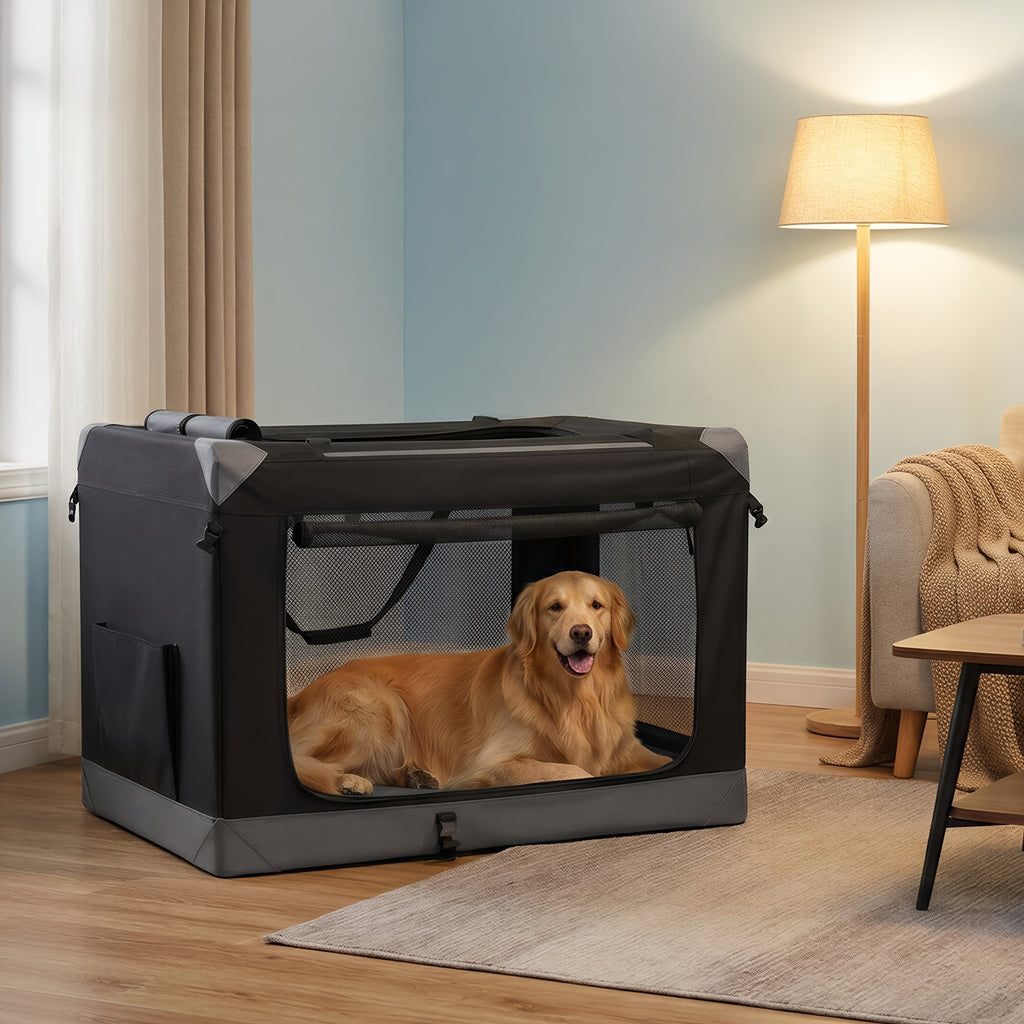 Hundebox, faltbar für Camping und Reisen – Hauptansicht