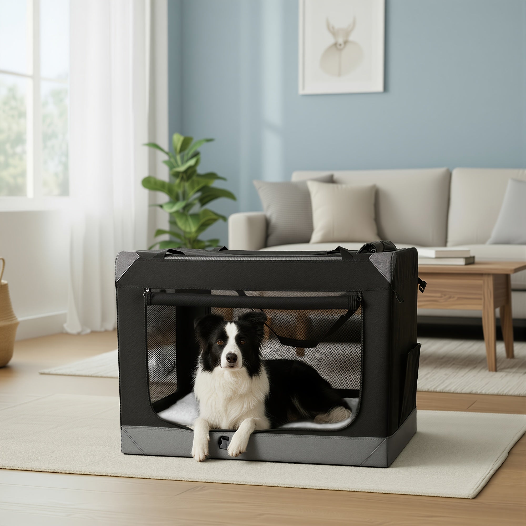 Hundebox, faltbar für Camping und Reisen – Detailansicht 7