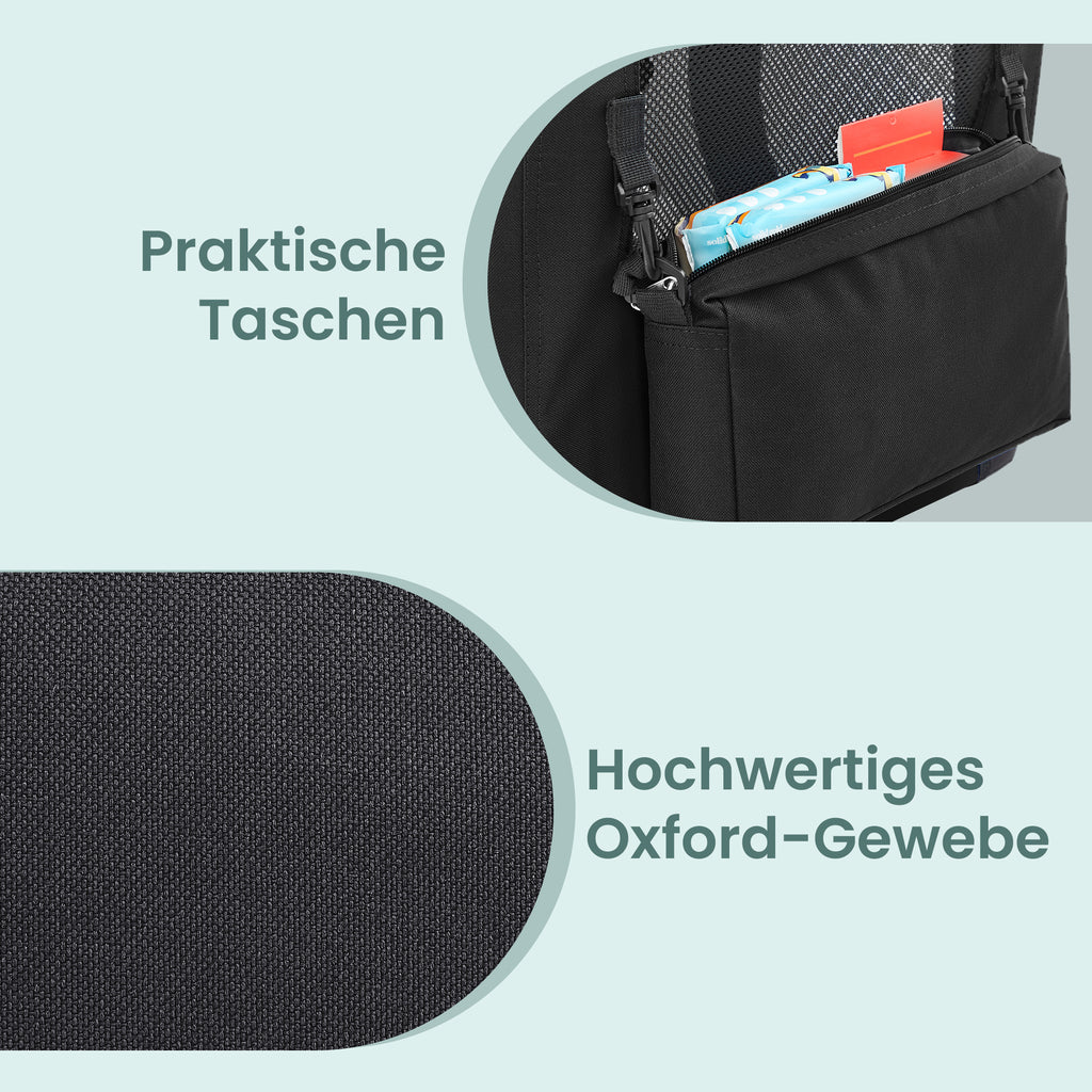 Hundebox, schwarz für Camping und Reisen – Detailansicht 12