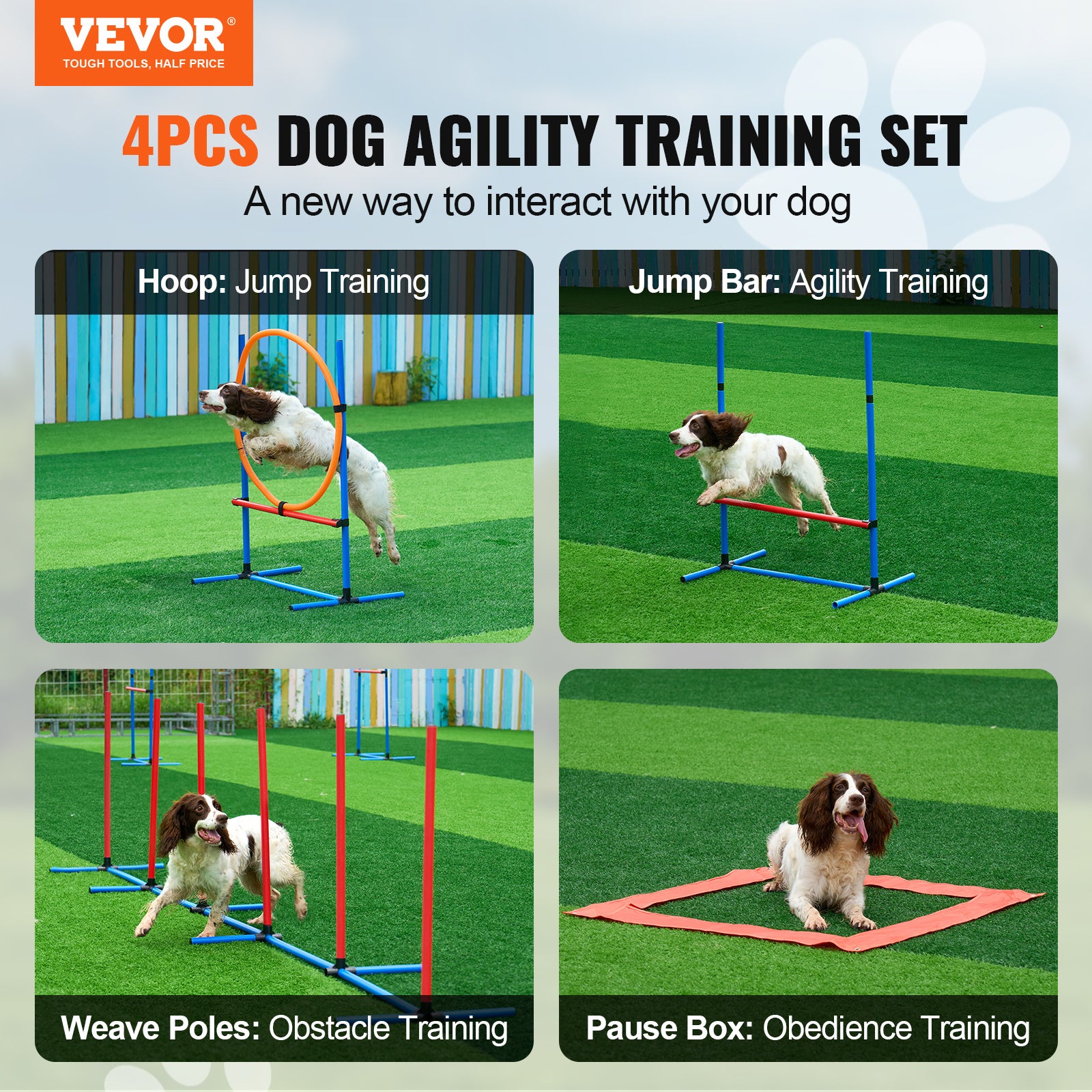 Hundegeschicklichkeit Trainingsausrüstung, 4 Stk. für Haustiere und Zuhause – Detailansicht 9