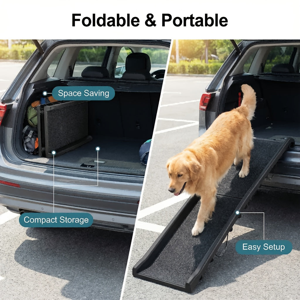 Hundesicherheitsrampe, Schwarz für Haustiere und Zuhause – Detailansicht 8
