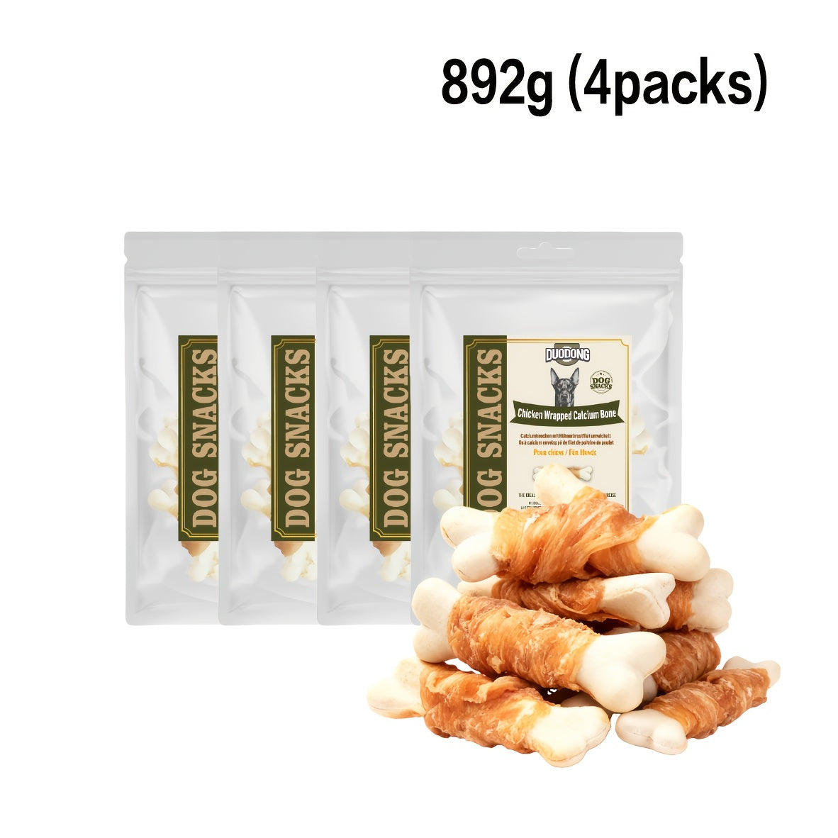 Hundesnack, 446g (2*223g Packungen) für Haustiere und Tierbedarf – Detailansicht 3