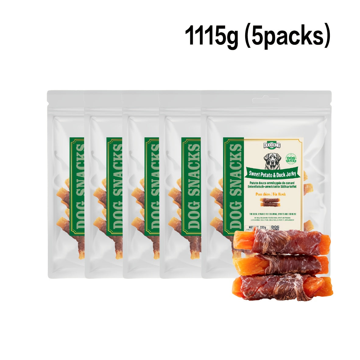 Hundesnack, 892g (4 x 223g Packungen) für Haustiere – Detailansicht 10