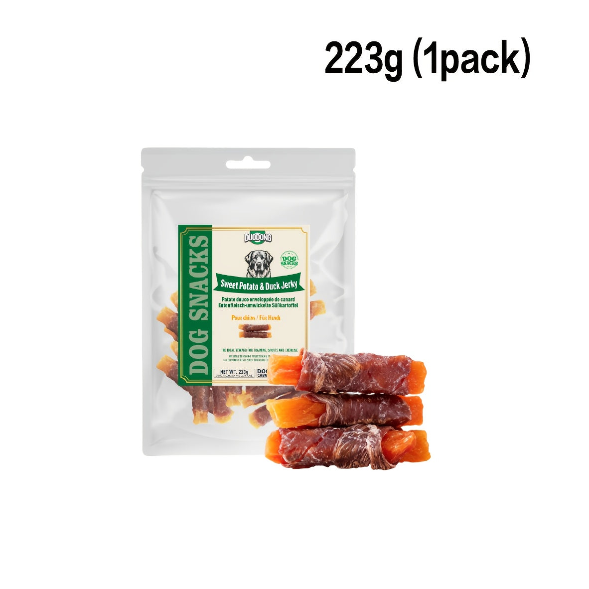 Hundesnack, 892g (4 x 223g Packungen) für Haustiere – Detailansicht 12