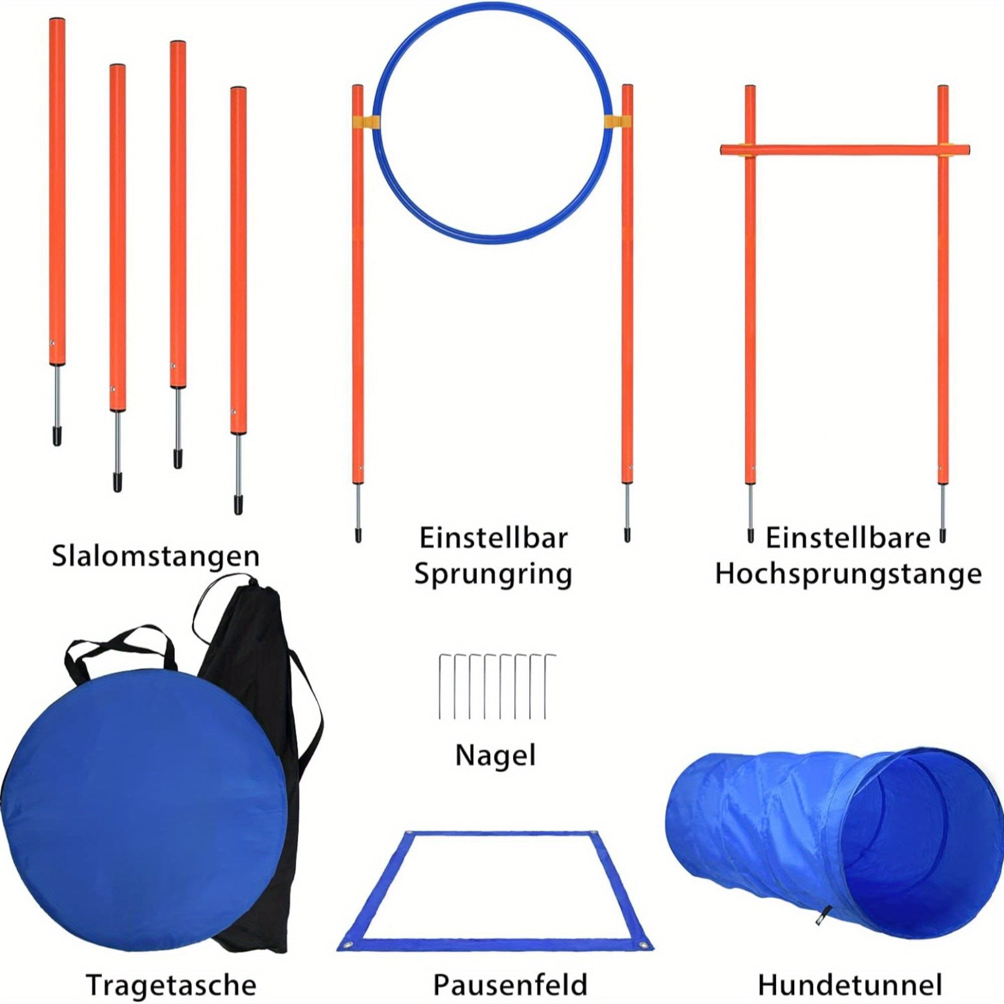Hundesport Agility Set beinhaltet Hürden für Haustiere und Zuhause – Detailansicht 4