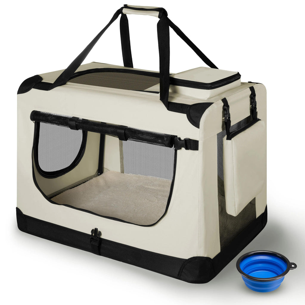 Hundetransportbox, dunkelgrau für Haustiere und Zuhause – Detailansicht 15