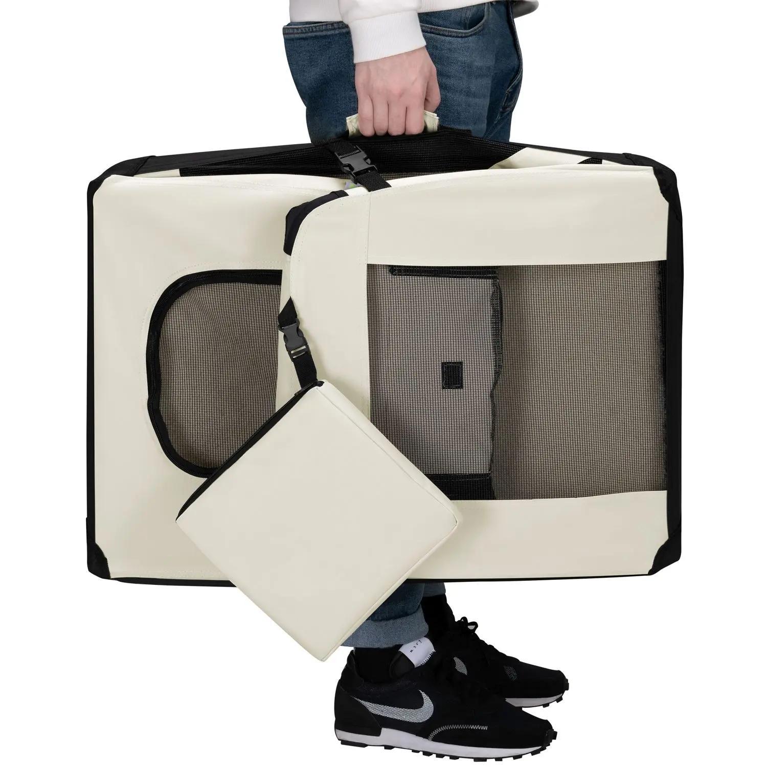 Hundetransportbox, dunkelgrau für Haustiere und Zuhause – Detailansicht 18