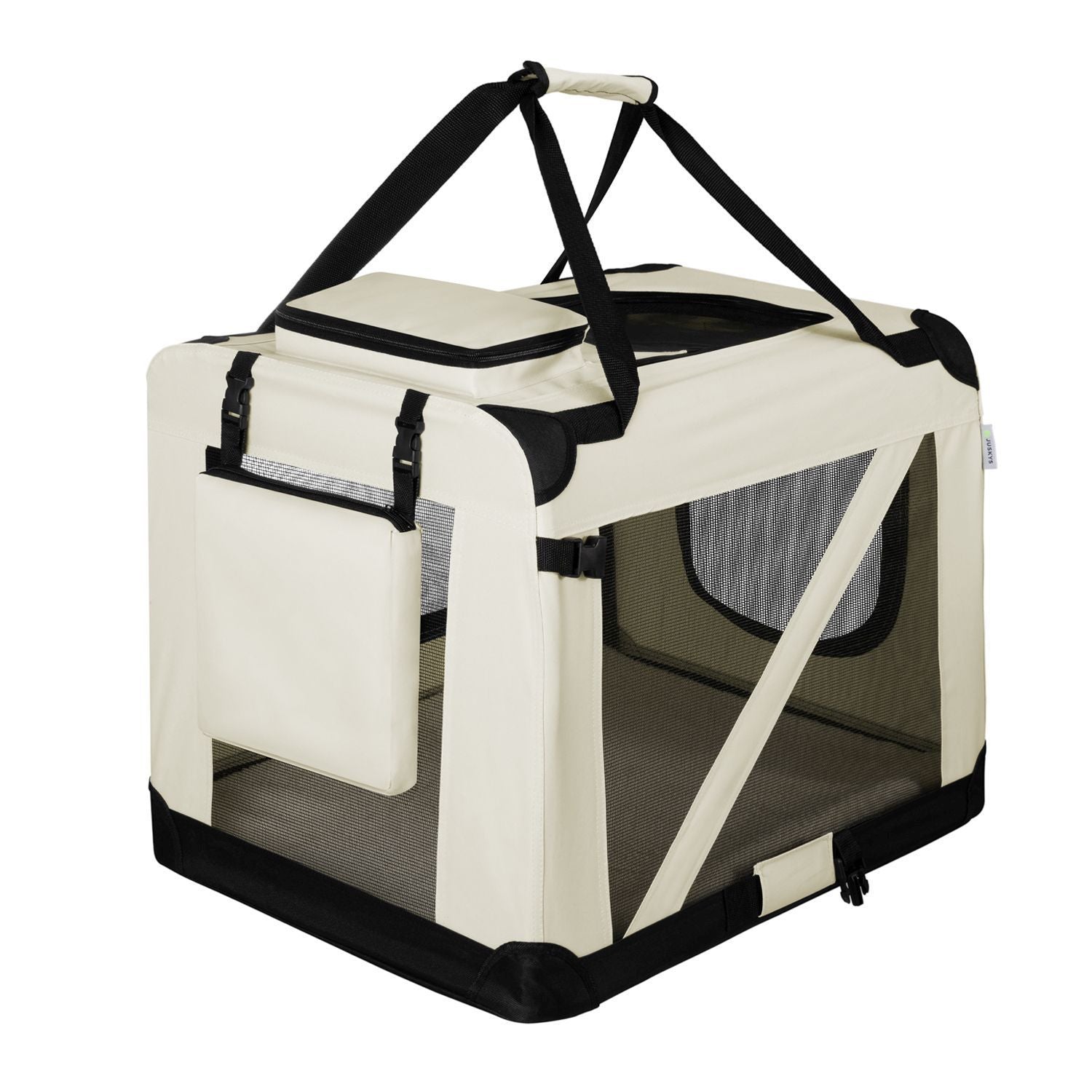 Hundetransportbox, dunkelgrau für Haustiere und Zuhause – Detailansicht 19