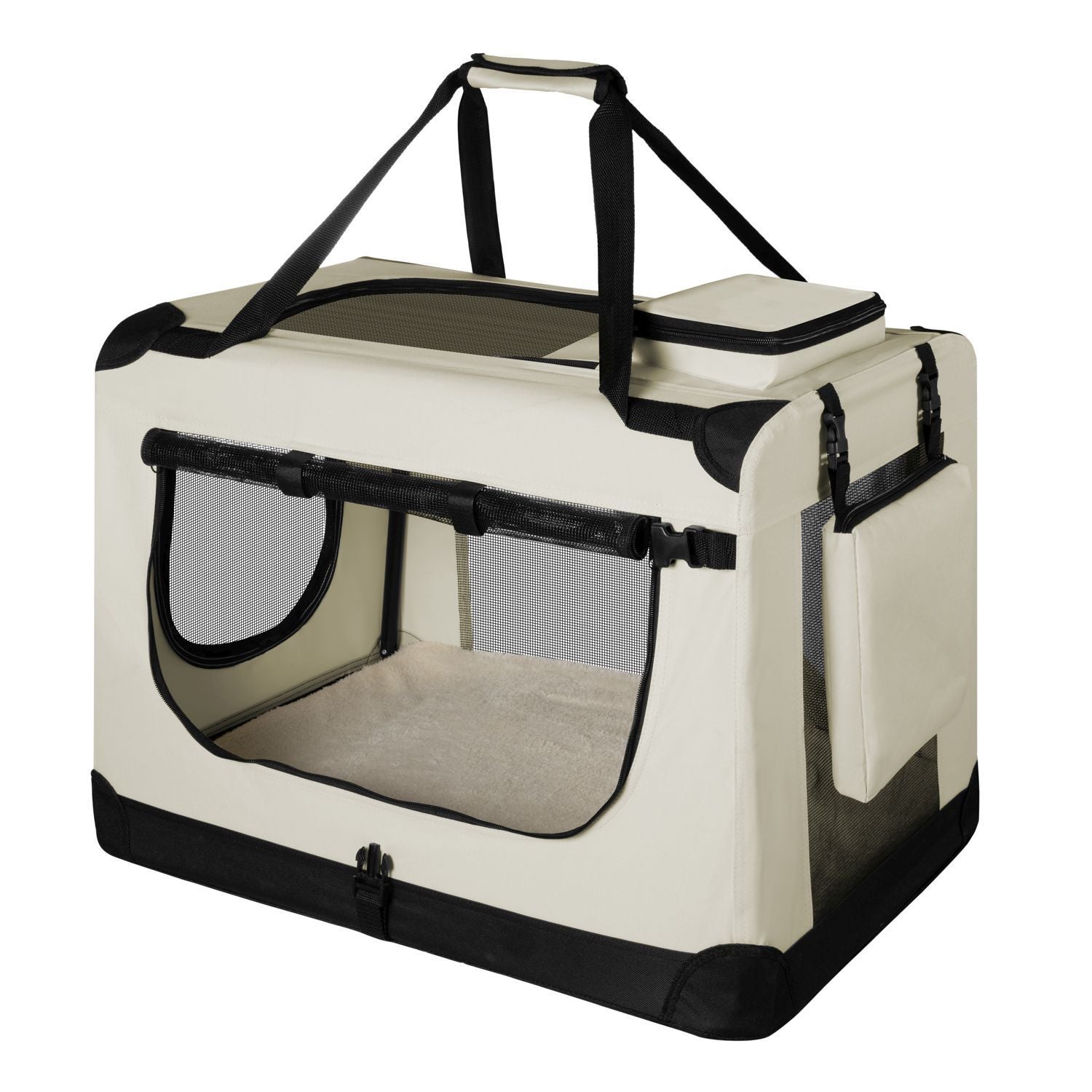 Hundetransportbox, dunkelgrau für Haustiere und Zuhause – Detailansicht 23