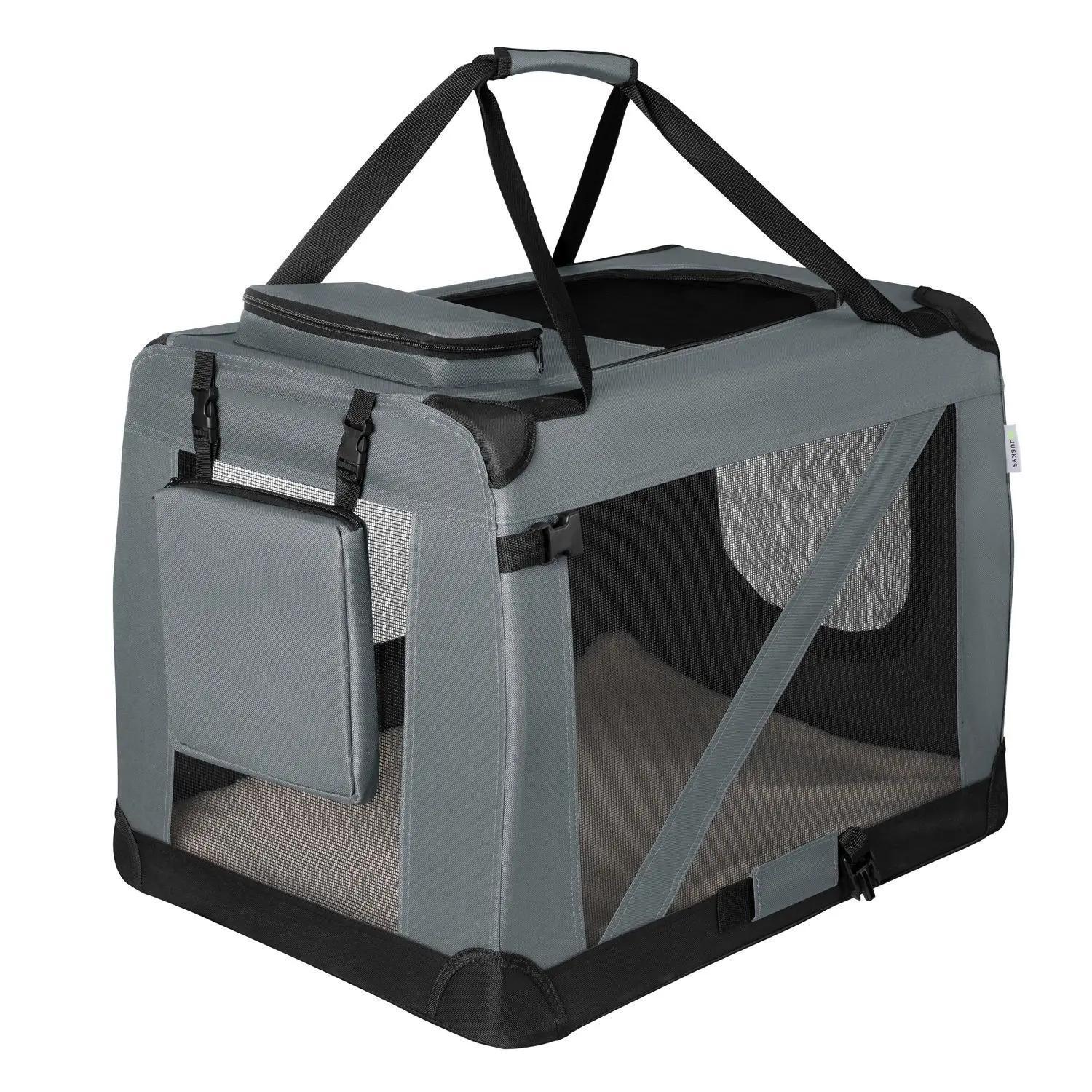 Hundetransportbox, dunkelgrau für Haustiere und Zuhause – Detailansicht 28