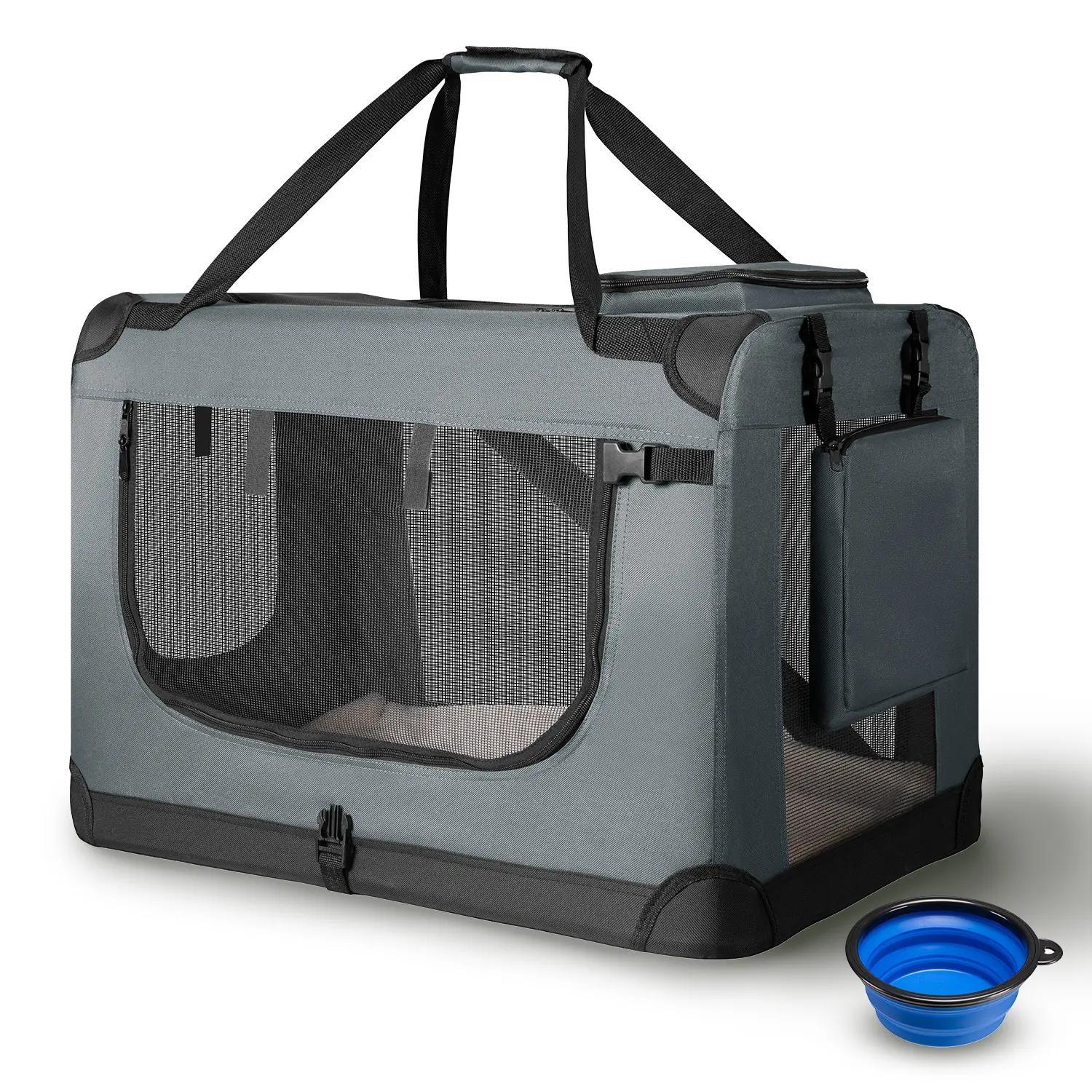 Hundetransportbox, dunkelgrau für Haustiere und Zuhause – Detailansicht 29