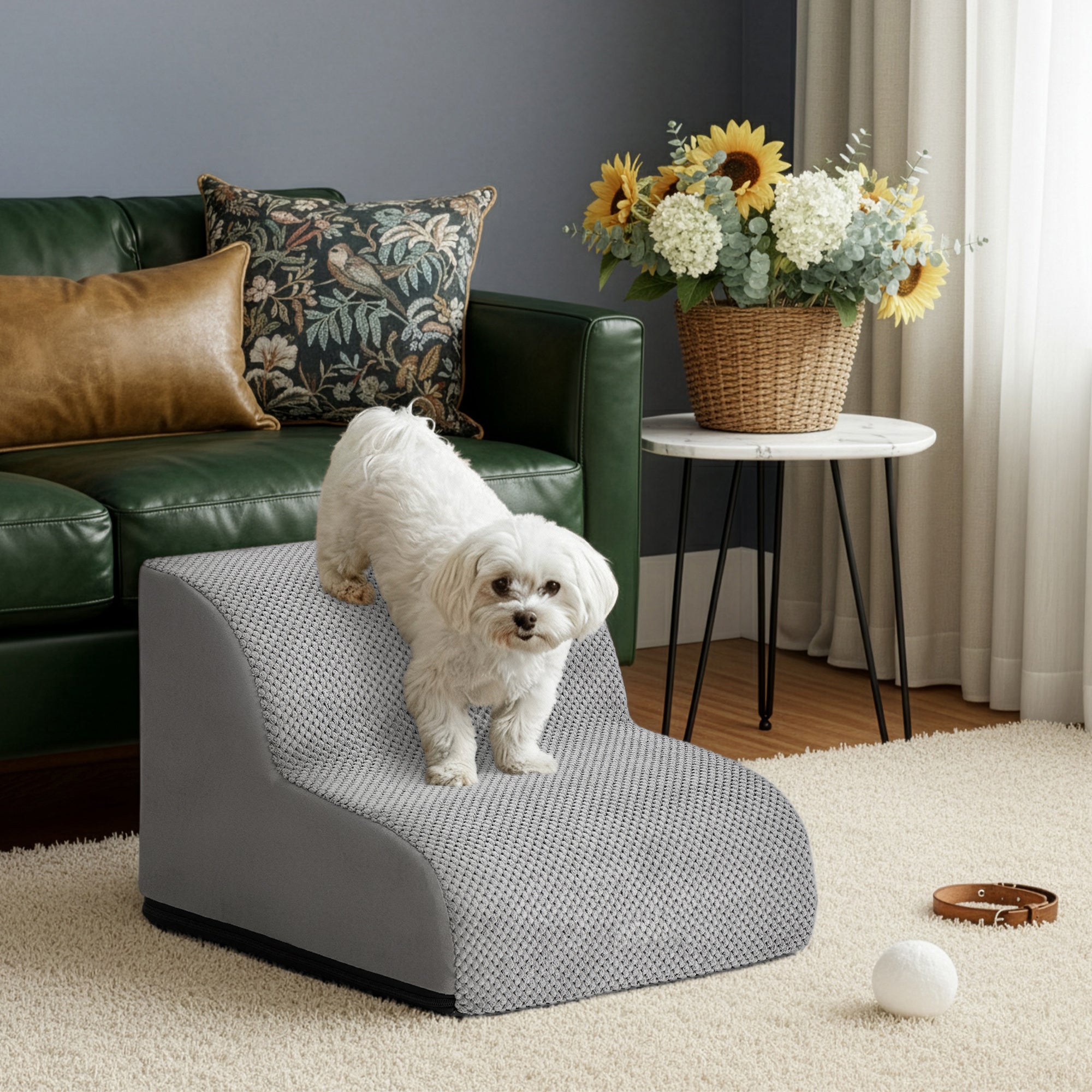 Hundetreppe/Haustiertreppe/Sofabett-Ramp, 4 Stufen für Bett und Schlafzimmer – Detailansicht 23