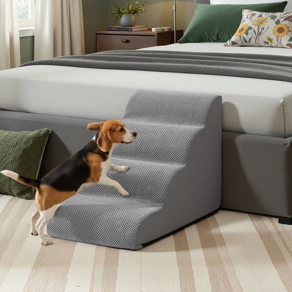 Hundetreppe/Haustiertreppe/Sofabett-Ramp, 4 Stufen für Bett und Schlafzimmer – Detailansicht 32