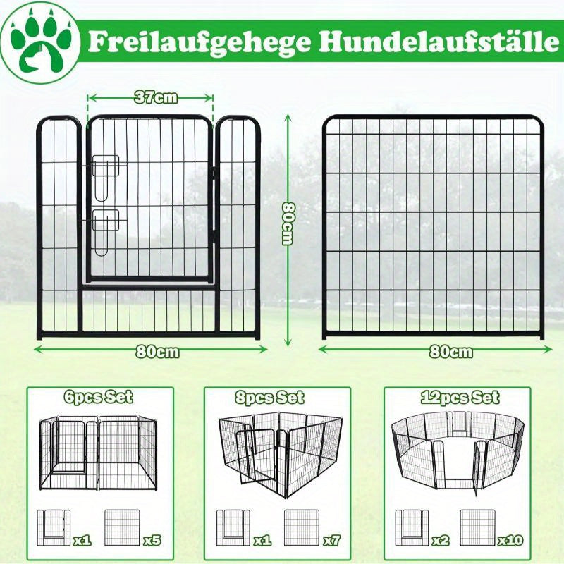 Hundezwinger & -ausläufe, 6 Stück für Garten und Terrasse – Detailansicht 2