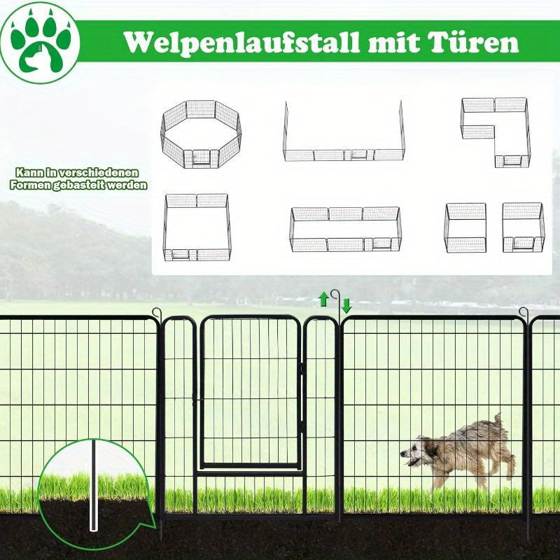 Hundezwinger & -ausläufe, 6 Stück für Garten und Terrasse – Detailansicht 8