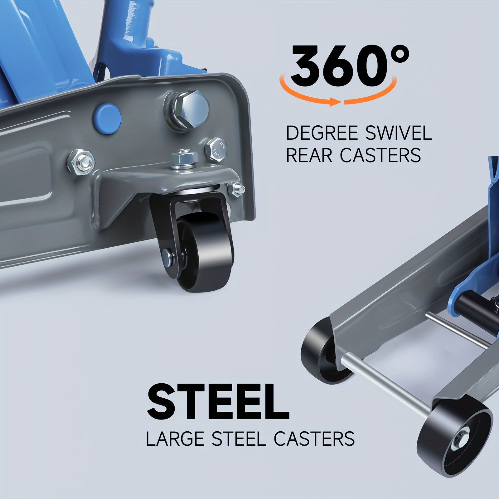 Hydraulischer Rangierwagenheber, 360° drehbar für Garage und Fahrzeugwartung – Detailansicht 3