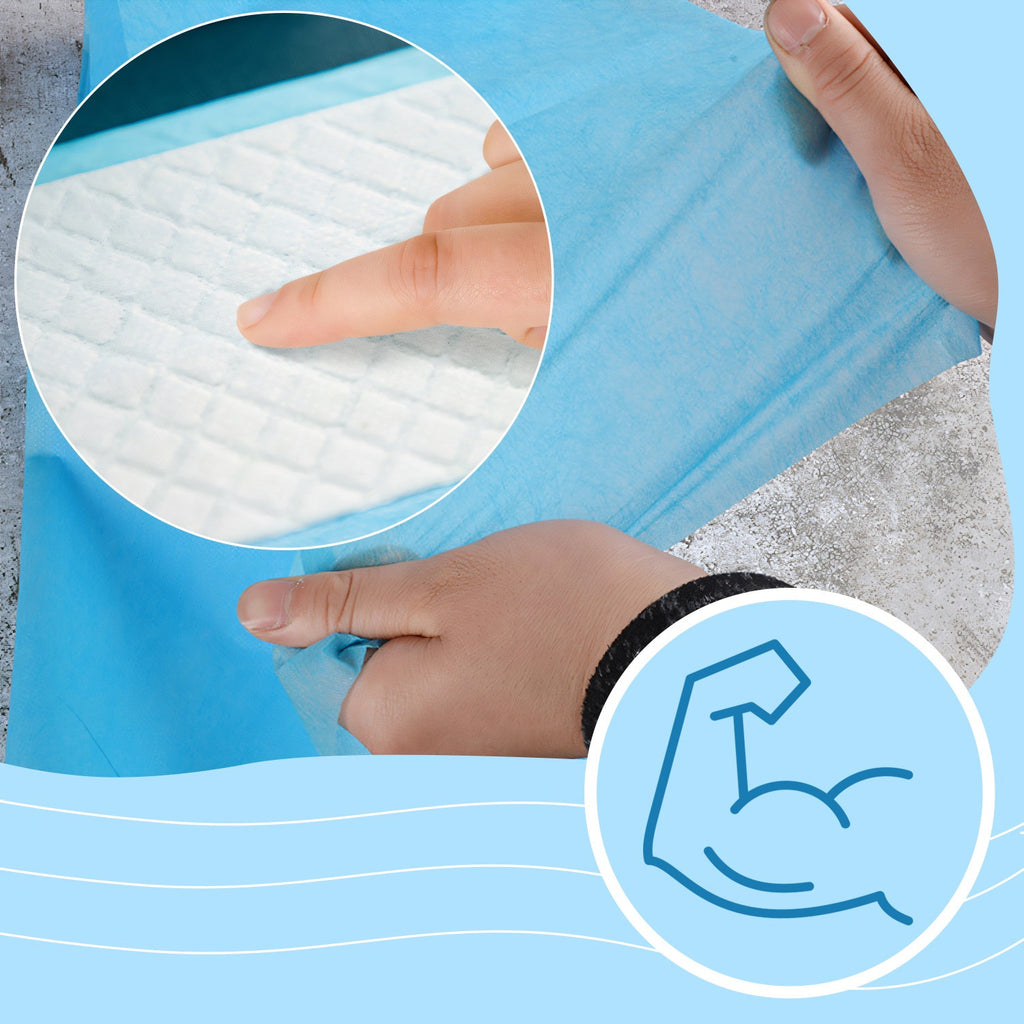 Hygiene-Bettunterlagen, 100 Stück für Zuhause und Vorratsraum – Detailansicht 2