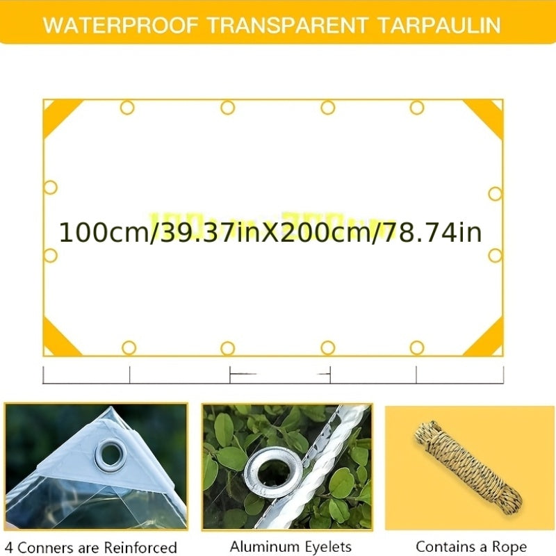 il HD Klares Wasserdichtes Abdeckblatt, Reißfest und hochfest für Garten und Terrasse – Detailansicht 5
